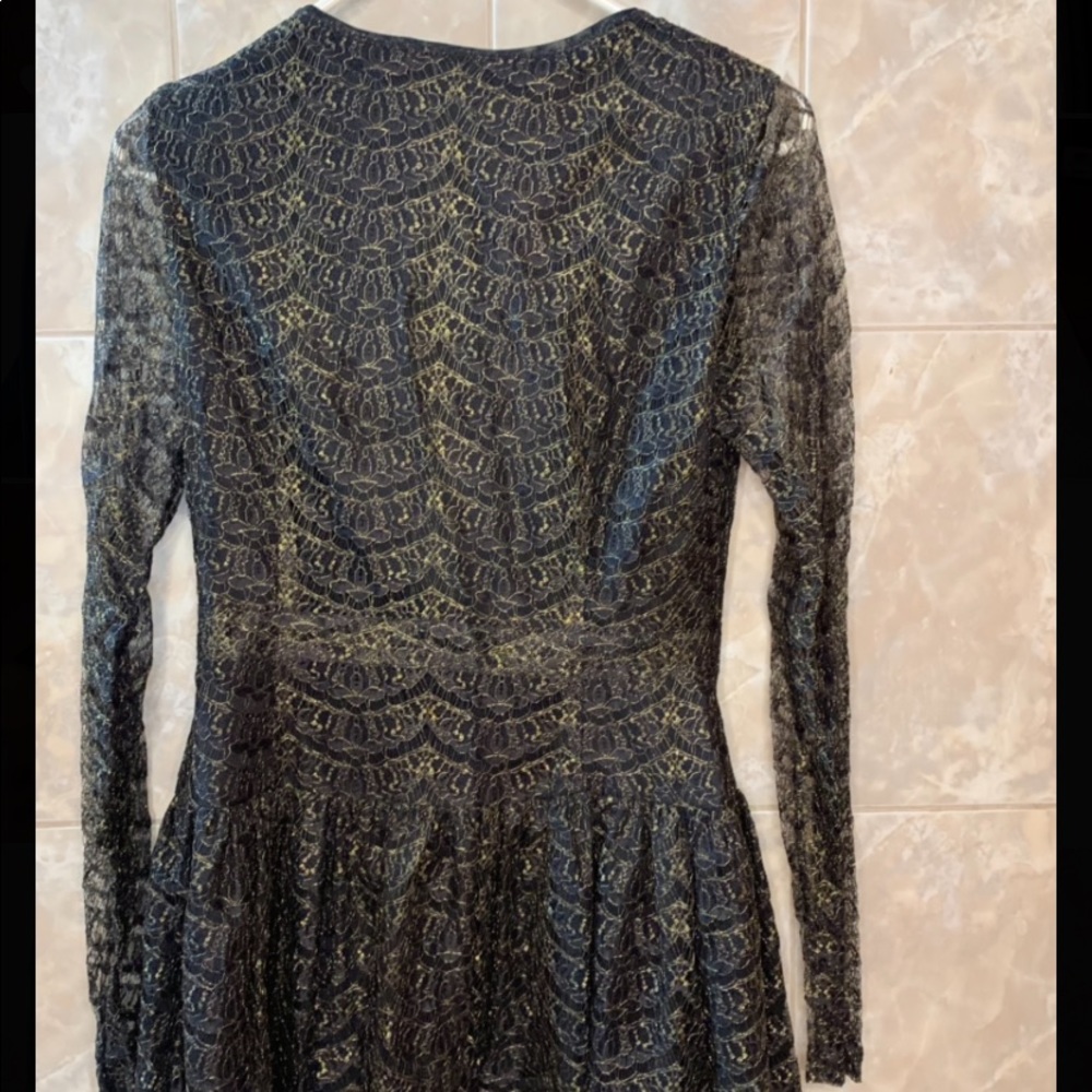 RACHEL Rachel Roy gold and black dress